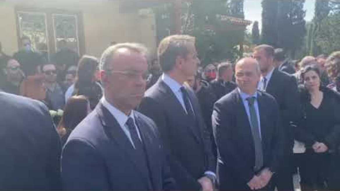 Στην κηδεία του 35χρονου μηχανοδηγού ο Κυριάκος Μητσοτάκης