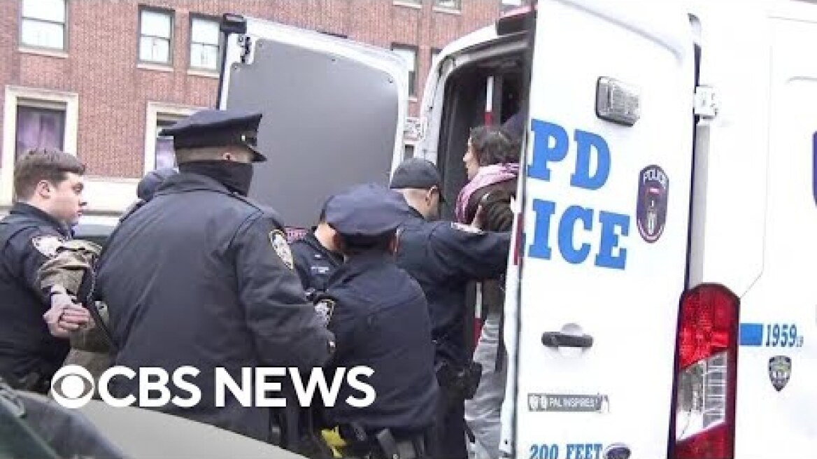 Police arrest pro-Palestinian protesters at Columbia University
