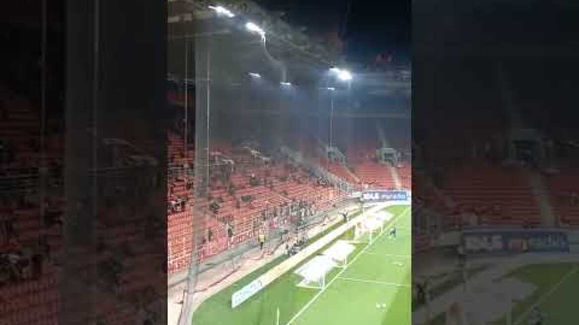 Η είσοδος των παικτών του ΠΑΟΚ