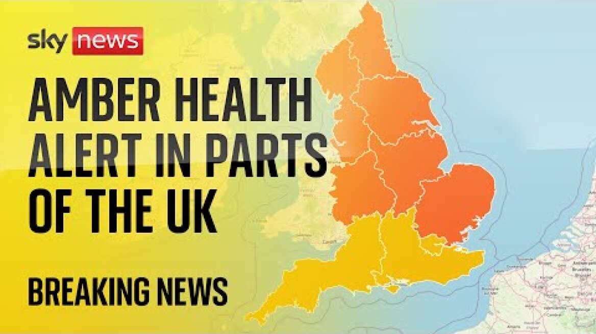 Amber health alert warning issued as snow and ice hit parts of the UK