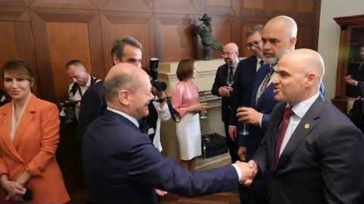 Υποδοχή Scholz και δείπνο 10/6/2022