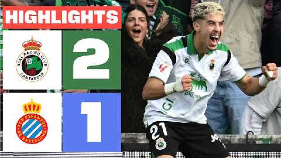R. RACING CLUB 2 - 1 RCD ESPANYOL | RESUMEN LALIGA EA SPORTS