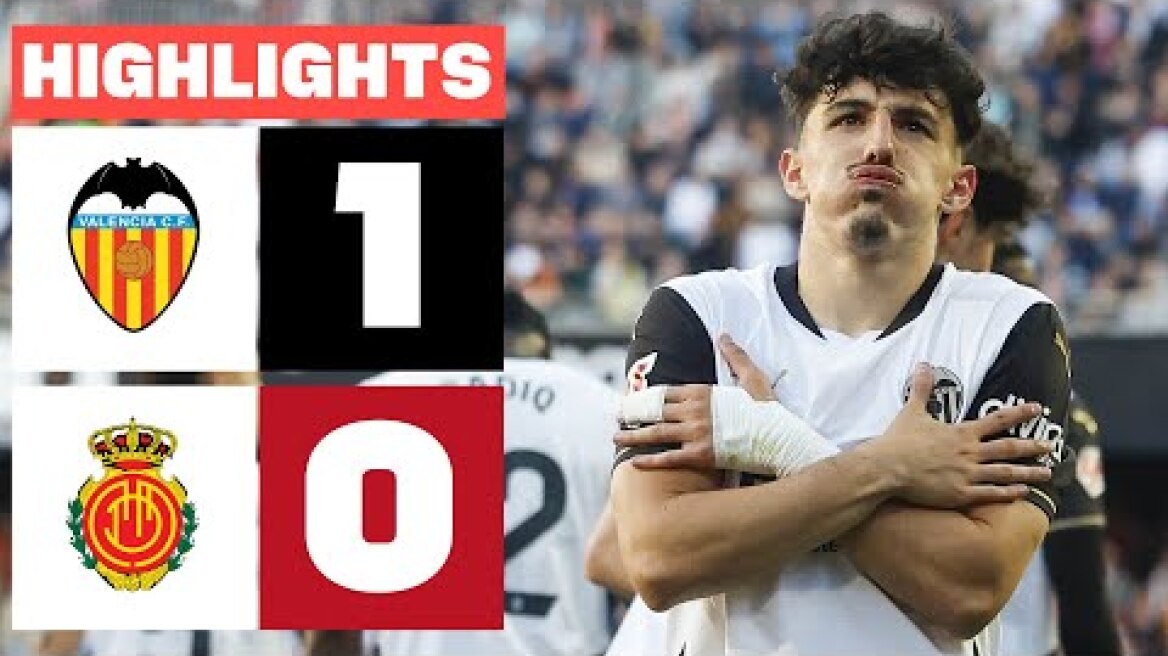 VALENCIA CF 1 - 0 RCD MALLORCA I RESUMEN LALIGA EA SPORTS