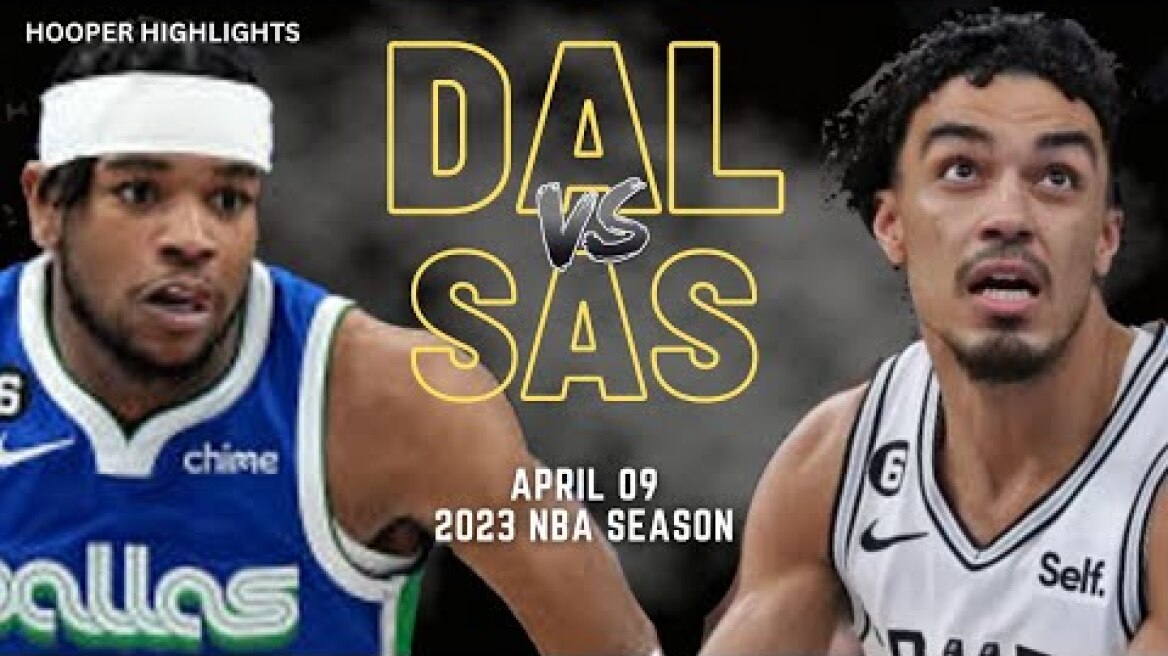 Dallas Mavericks vs San Antonio Spurs Full Game Highlights | Apr 9 | 2023 NBA Season