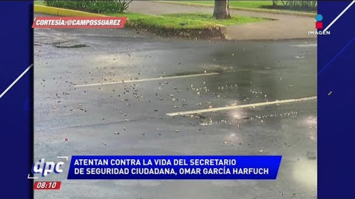 Los cartuchos del atentado contra Omar García Harfuch