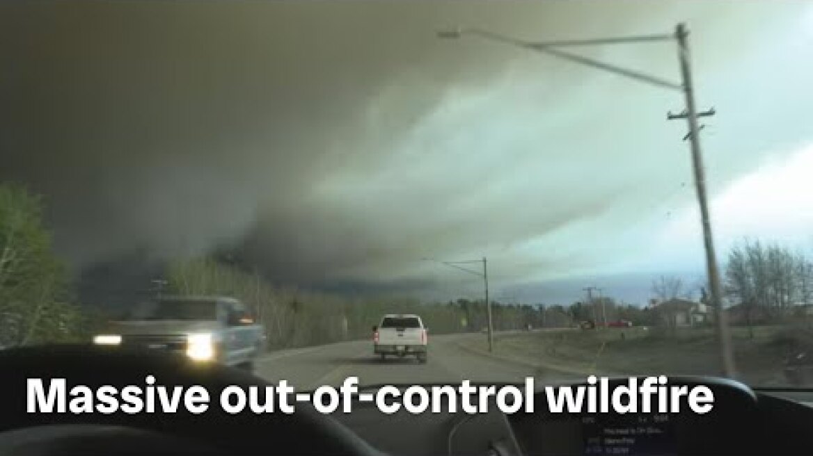 Massive out-of-control wildfire in northern Manitoba forces evacuations