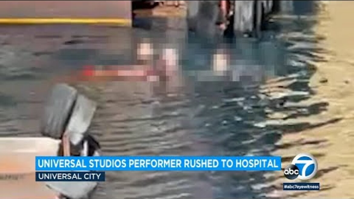 Performer rushed to hospital after possible drowning reported at Universal Studios Hollywood