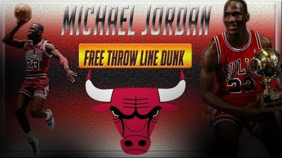 Michael Jordan Iconic Free Throw Line Dunk 1987