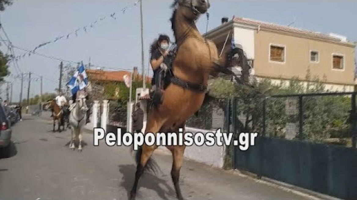 Οι καβαλάρηδες του Άη-Γιώργη στην Κόρινθο