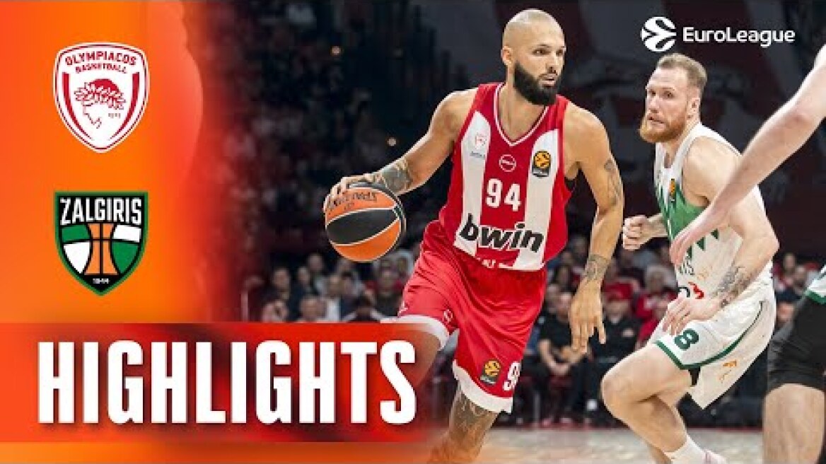 30 Points, COSTLY Victory | Olympiacos - Zalgiris | R10 BASKETBALL HIGHLIGHTS 2025-26