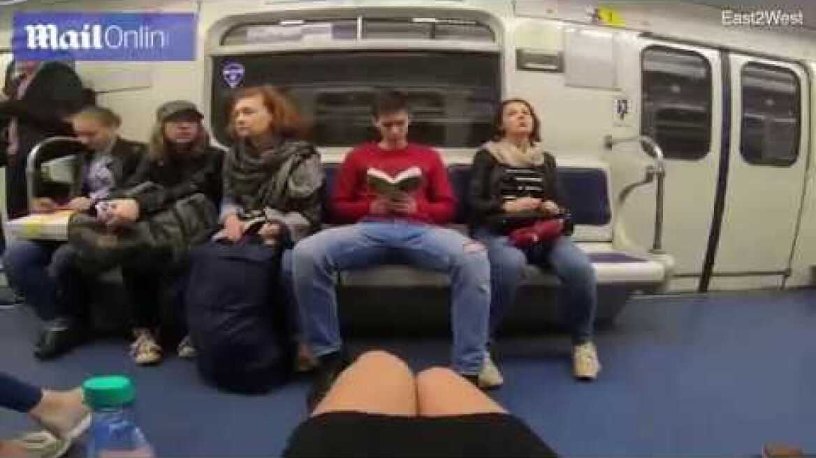 Female Russian law student splashes water and bleach