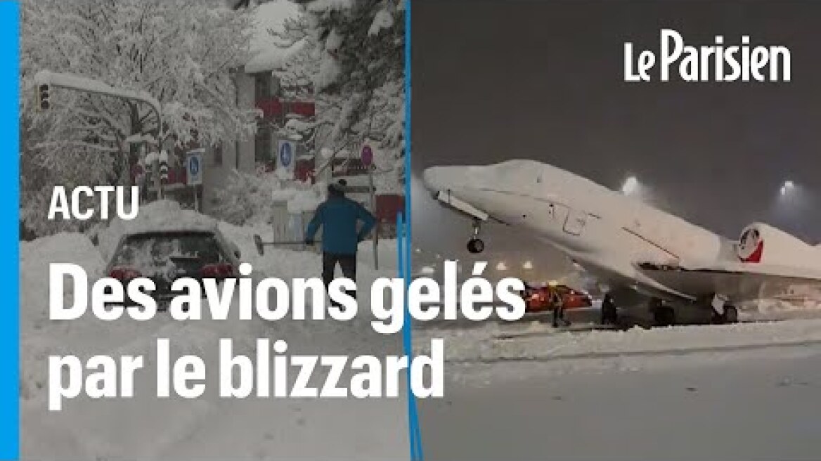 Munich paralysée par 40 centimètres de neige, les transports aériens et ferroviaires à l'arrêt