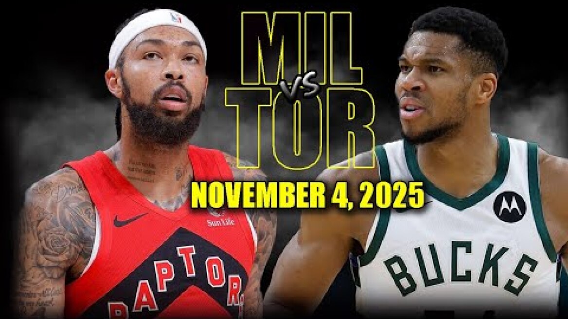 Milwaukee Bucks vs Toronto Raptors Full Game Highlights - November 4, 2025 | NBA Season