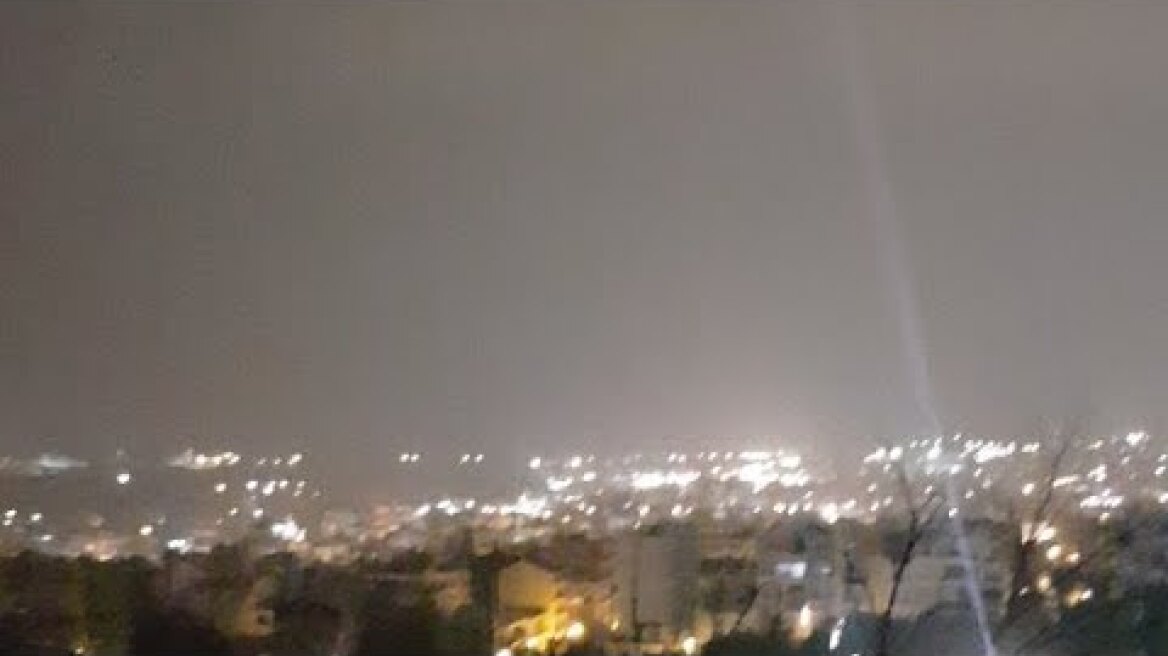 Thunderstorm In Athens #Live