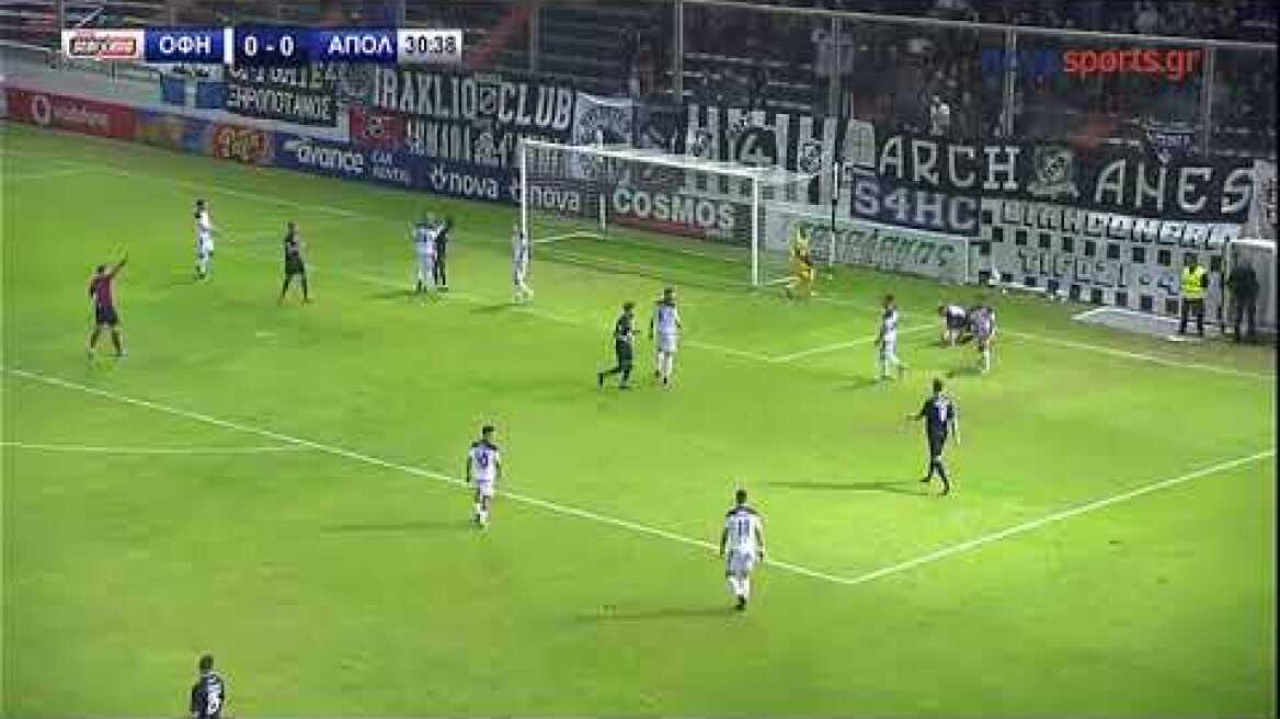 ΟΦΗ - Απόλλων Σμύρνης 0-0 Στιγμιότυπα | Super League 9η αγ. {04/11/2018}