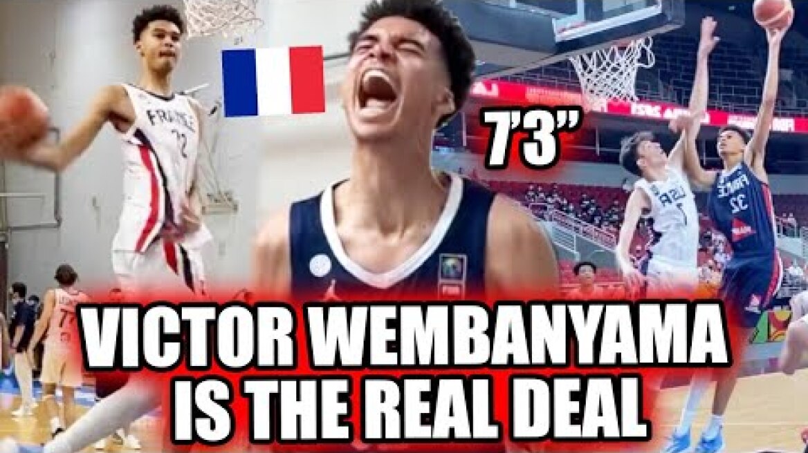 7'3" Victor Wembanyama Was UNSTOPPABLE At The Fiba World Cup! Future #1 PICK!? 🔥