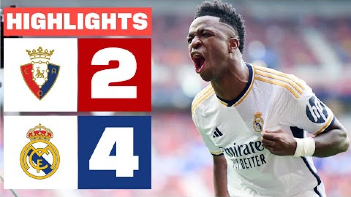 CA OSASUNA 2 - 4 REAL MADRID | RESUMEN LALIGA EA SPORTS
