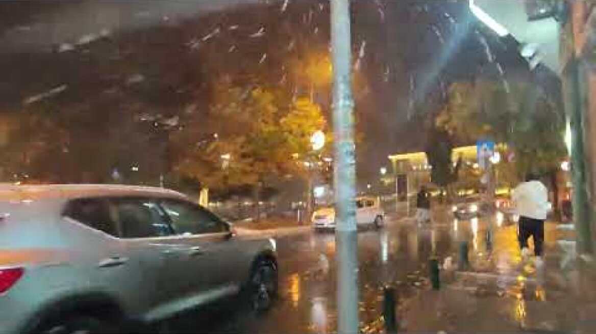 έντονη χιονόπτωση στην κοζάνη