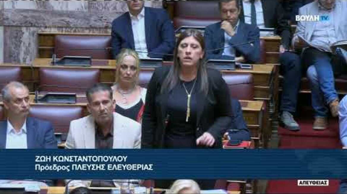 Κωνσταντοπούλου: «Η υπόθεση αυτή αφορά τα δίδυμα κοριτσάκια που έχασαν την ζωή τους»