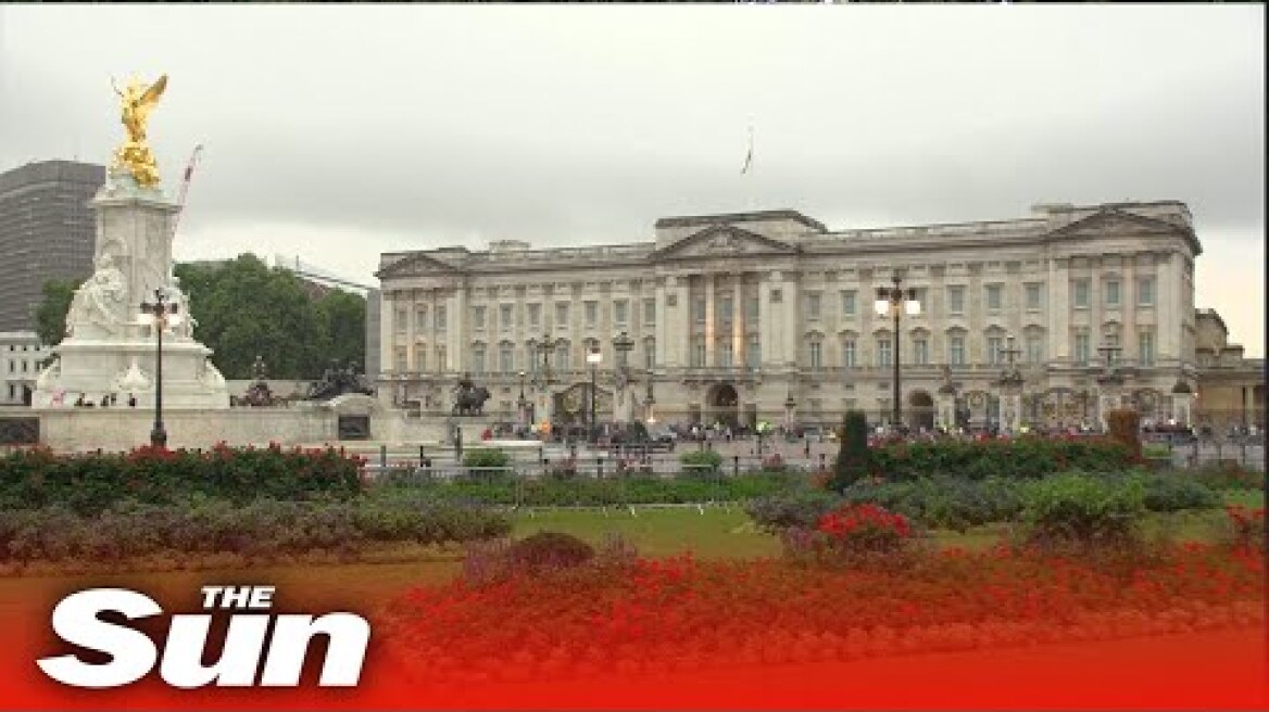 LIVE: Crowds gather outside Buckingham Palace after The Queen's death