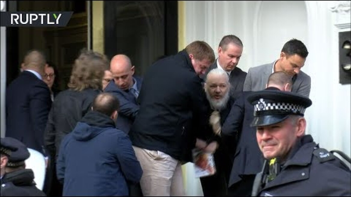 EXCLUSIVE: Assange arrested & escorted out of Ecuadorian Embassy