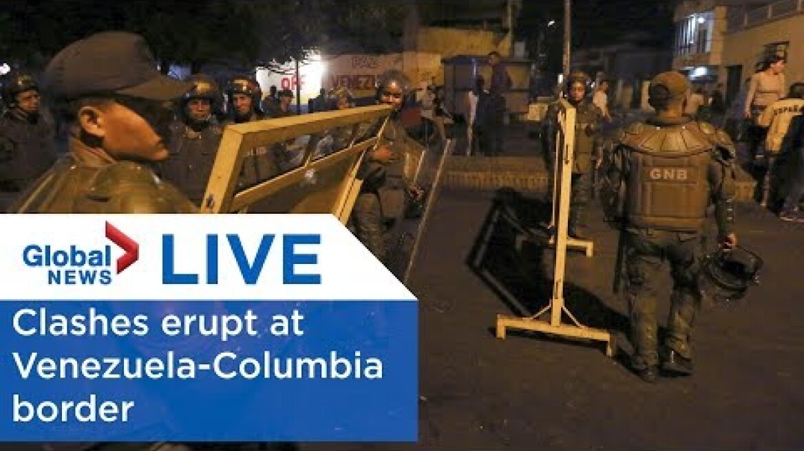 LIVE: Clashes at Venezuela-Columbia border