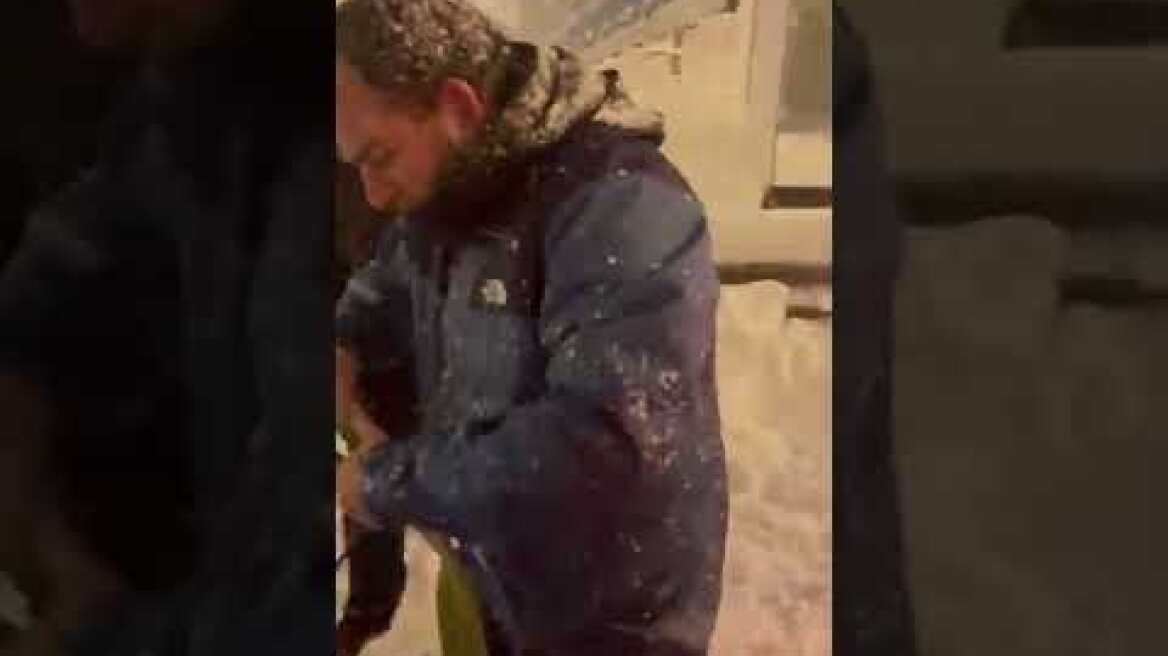 Αττική Οδός Χιόνια