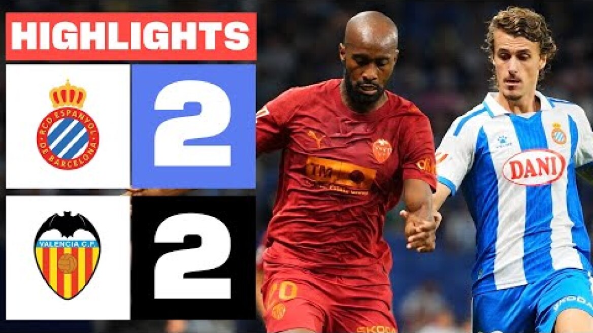 RCD ESPANYOL 2 - 2 VALENCIA CF | RESUMEN LALIGA EA SPORTS