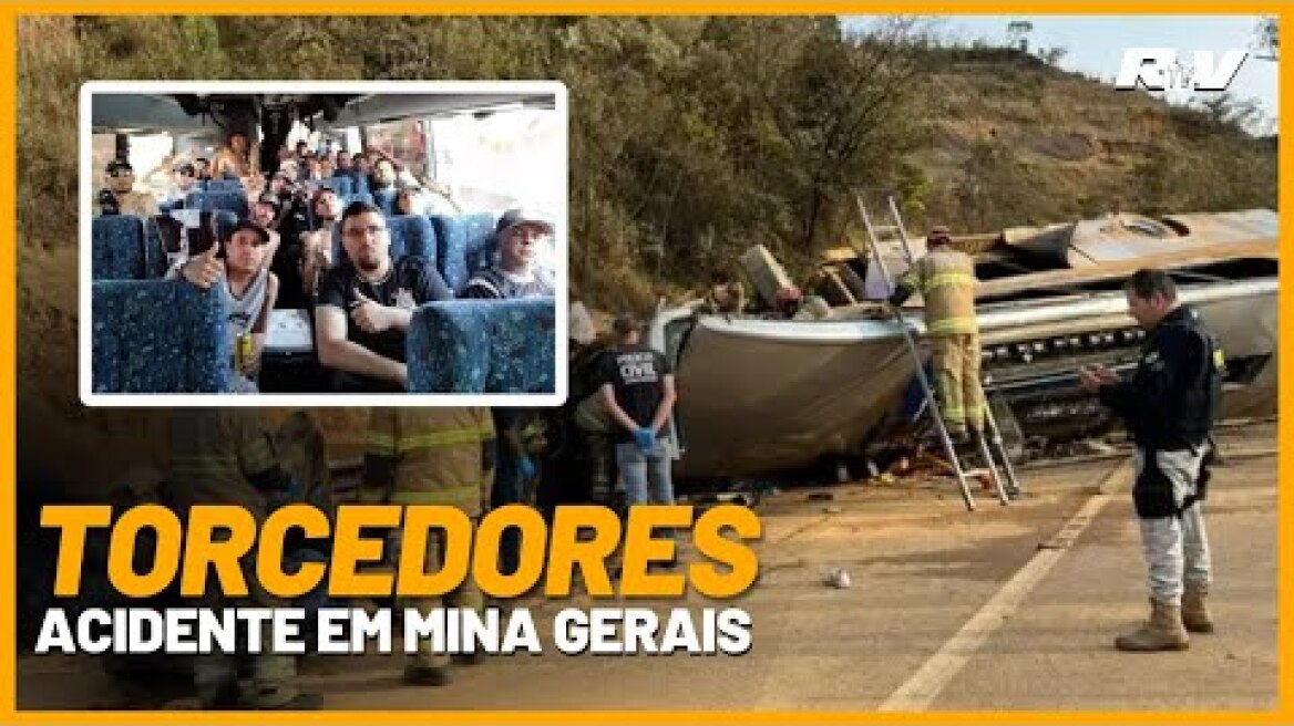 ( VÍDEO ) Ônibus com torcedores do Corinthians sem freios capota na Fernão Dias deixando 8 MORTOS