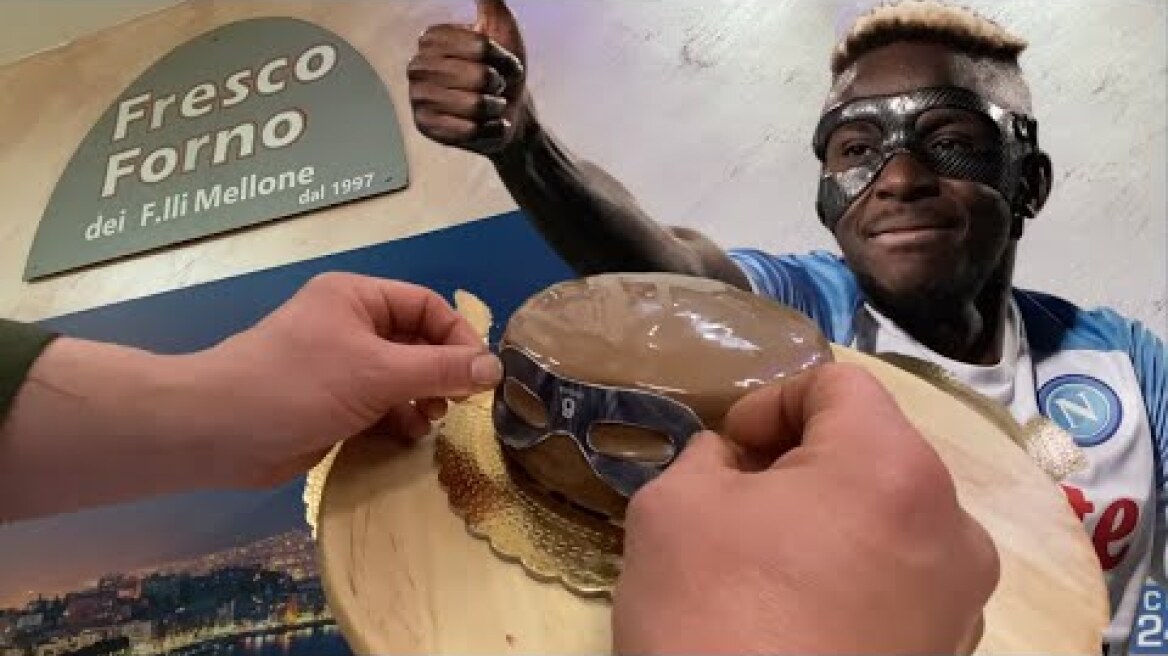 Torta Osimhen: ricetta e ingredienti! 🍰 IDEA GENIALE alla pasticceria "Fresco Forno" di Napoli