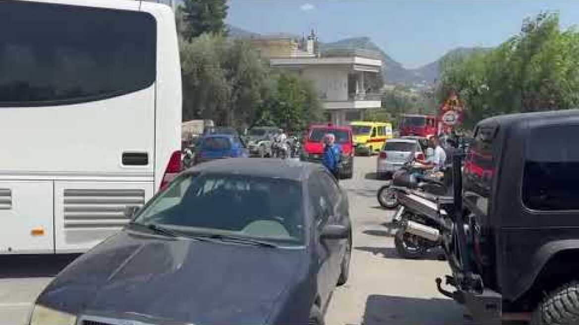 Φωτιά στην Περιμετρική Οδό Πατρών