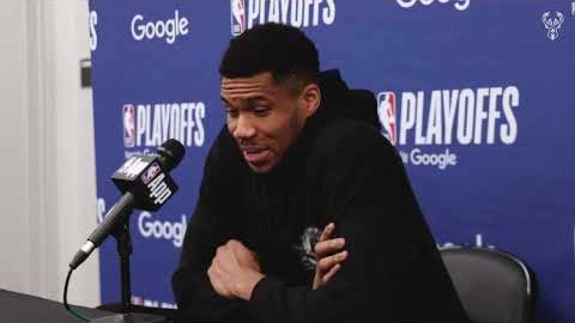 Giannis Antetokounmpo Postgame Press Conference | 04.22.25
