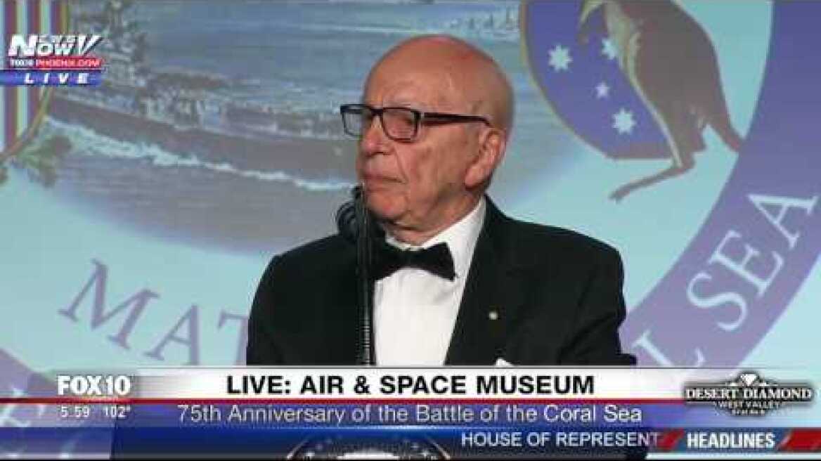 WATCH: Rupert Murdoch Introduces President Donald Trump In New York (FNN)