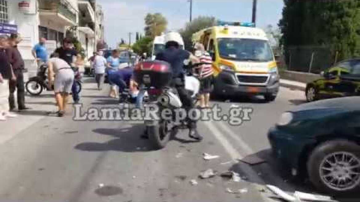 LamiaReport.gr: Σοβαρό τροχαίο με μηχανάκι στη Λαμία
