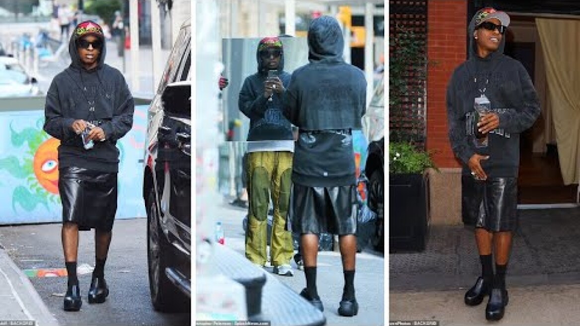 A$AP Rocky Spotted Wearing Skirt After Brad Pitt Started This New Trend
