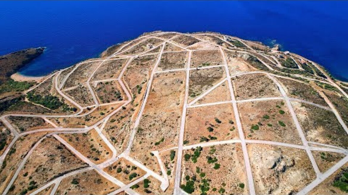 Κάρυστος με drone- όλα τα αξιοθέατα (κάστρο-δαιδαλώδεις δρόμοι-διπλή παραλία-νησάκια)