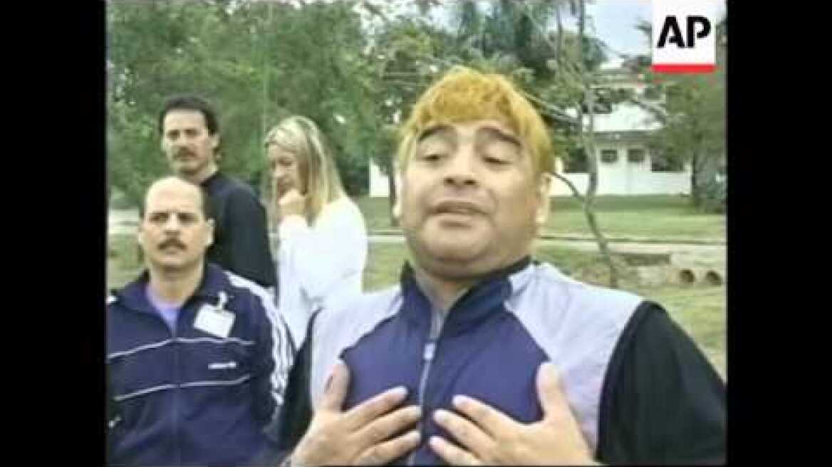 CUBA: DIEGO MARADONA DRUG ADDICTION TREATMENT