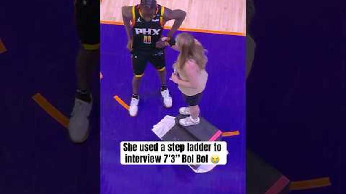 Suns reporter Amanda Pflugrad needed a boost 😅