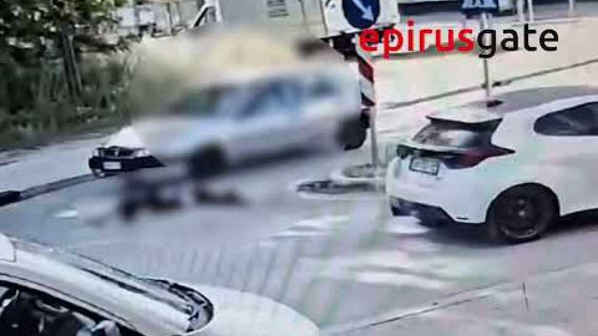 Ιωάννινα: Συγκλονιστικό βίντεο με παράσυρση ανήλικης στη λεωφόρο Γράμμου