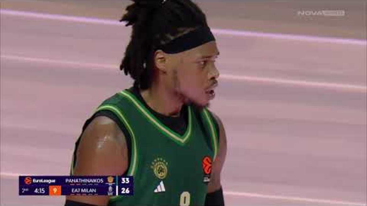 Euroleague: Ήττες για Παναθηναϊκό και Ολυμπιακό που υποχώρησαν στη βαθμολογία, στην κορυφή Χαποέλ και Βαλένθια Παναθηναϊκός - Αρμάνι Μιλάνο: 74-87 (MD 20, 6/1/25)