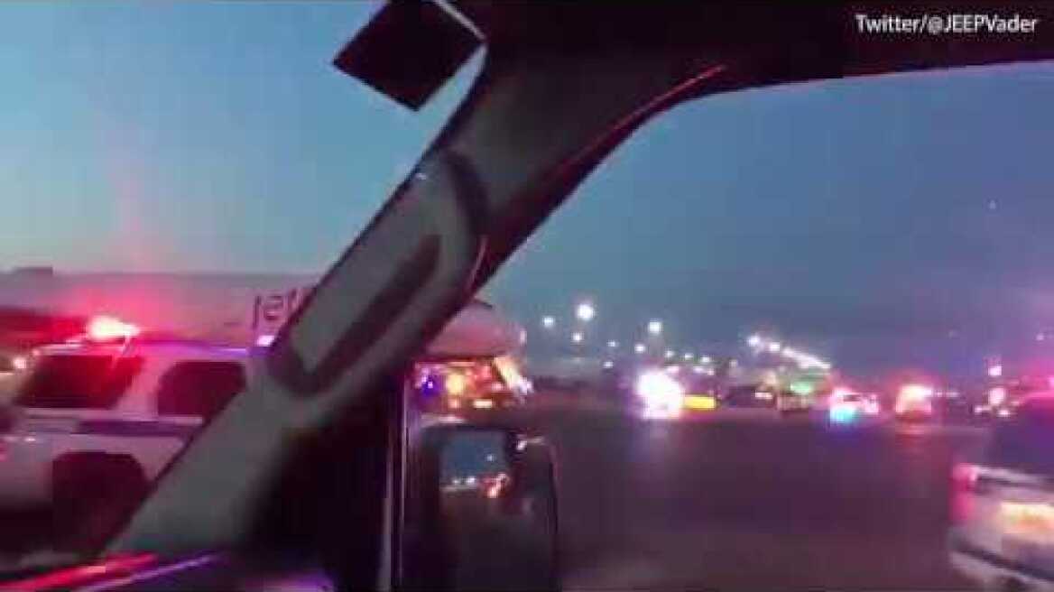 Police Storm JetBlue Flight At  JFK