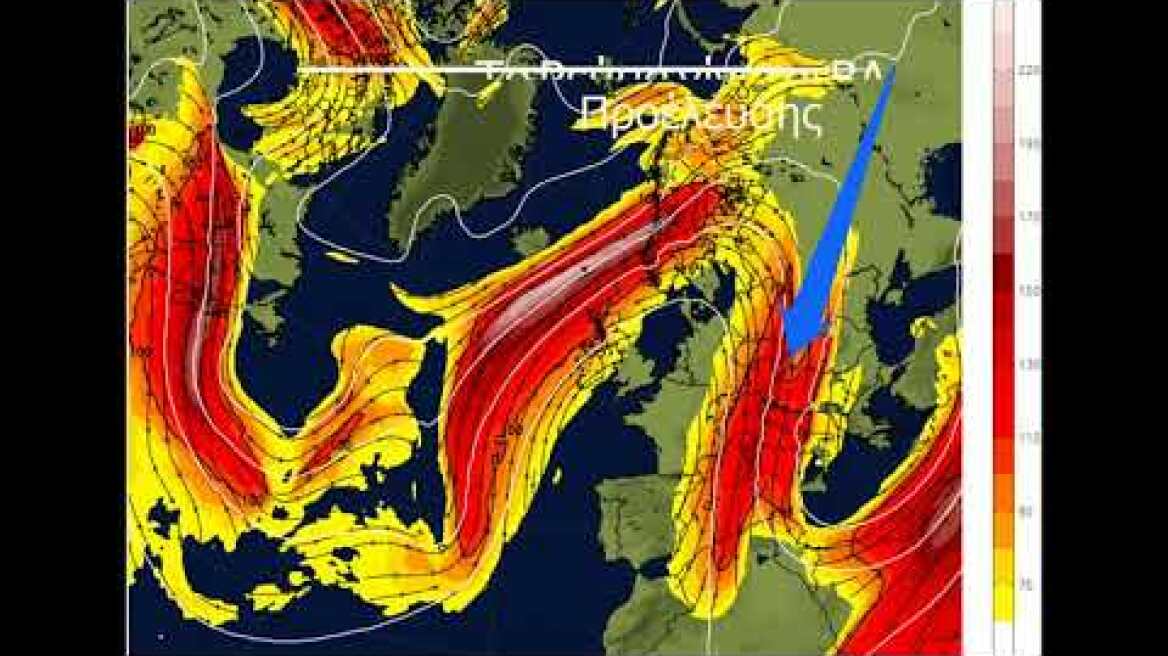 Το jet stream πηδαλιουχεί τα κύρια συστήματα