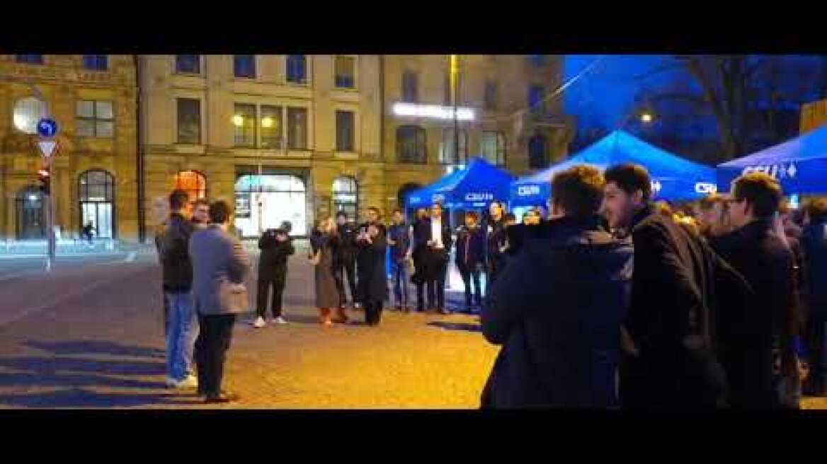 Tο εκλογικό περίπτερο του CSU στο Μόνακο