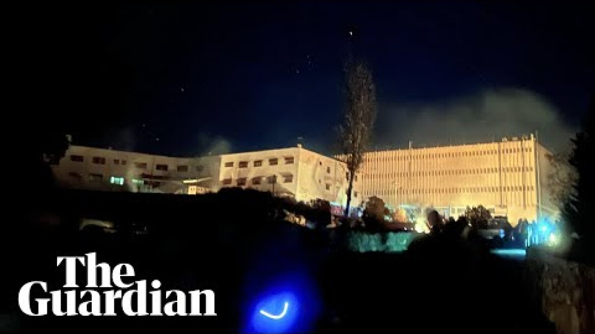 Footage shows interior of Syria's Sednaya prison as families turn up seeking loved ones