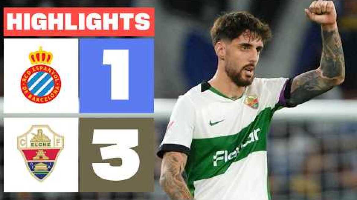 RCD ESPANYOL 1 - 3 ELCHE CF | RESUMEN LALIGA EA SPORTS