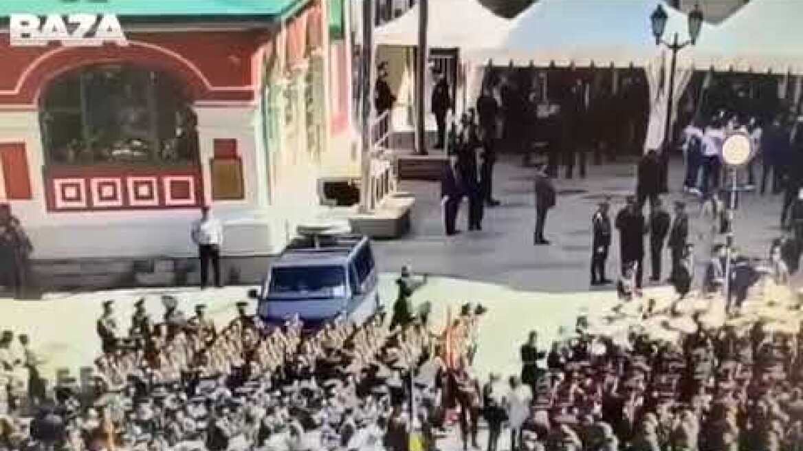 cadet Nikita Eroshenko attacking official car