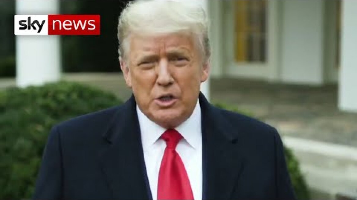 President Donald Trump: 'I know how you feel, but go home'