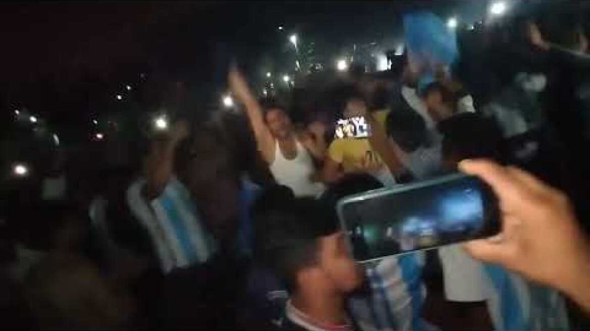 Madness in Bangladesh after Argentina win 🇦🇷❤️