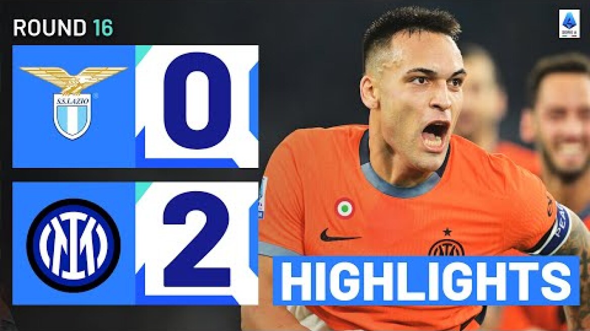 LAZIO-INTER 0-2 | HIGHLIGHTS | Inter continue unbeaten run | Serie A 2023/24