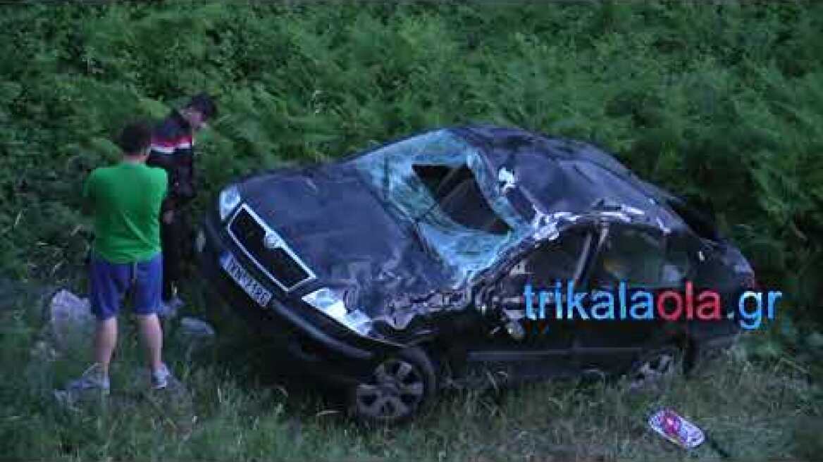 Νεκρό παιδάκι 13 μηνών τροχαίο αυτοκίνητο έπεσε γκρεμό Κοτρώνι δήμου Πύλης Τρικάλων 27-5-2018